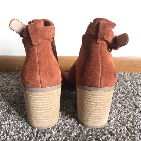 SOLE SOCIETY Ferris - Suede Booties - Size 7 - Picture 6 of 8